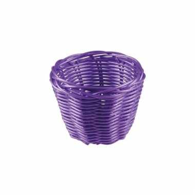 Picknick mandje paars 14 cm
