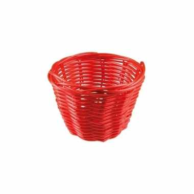 Picknick mandje rood 14 cm