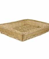 Rechthoekige picknick mand schaal 41 x 32 x 8 cm