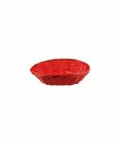 Rood picknick mandje 20 cm